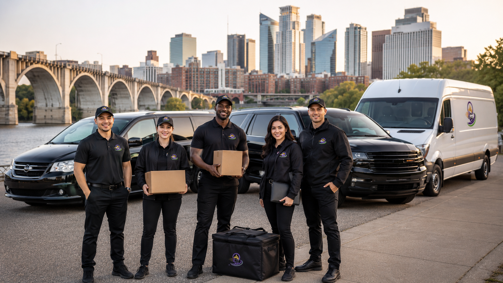 PrimeSAPP Logistics team and branded fleet ready for urgent delivery across Twin Cities